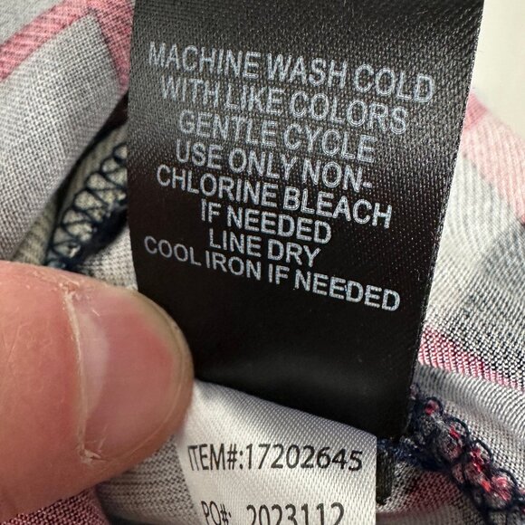 Torrid Plaid Maxi Skirt Womens Size 1X Hanky Hem Challis Blue Red Elastic Waist‎ - Picture 10 of 14